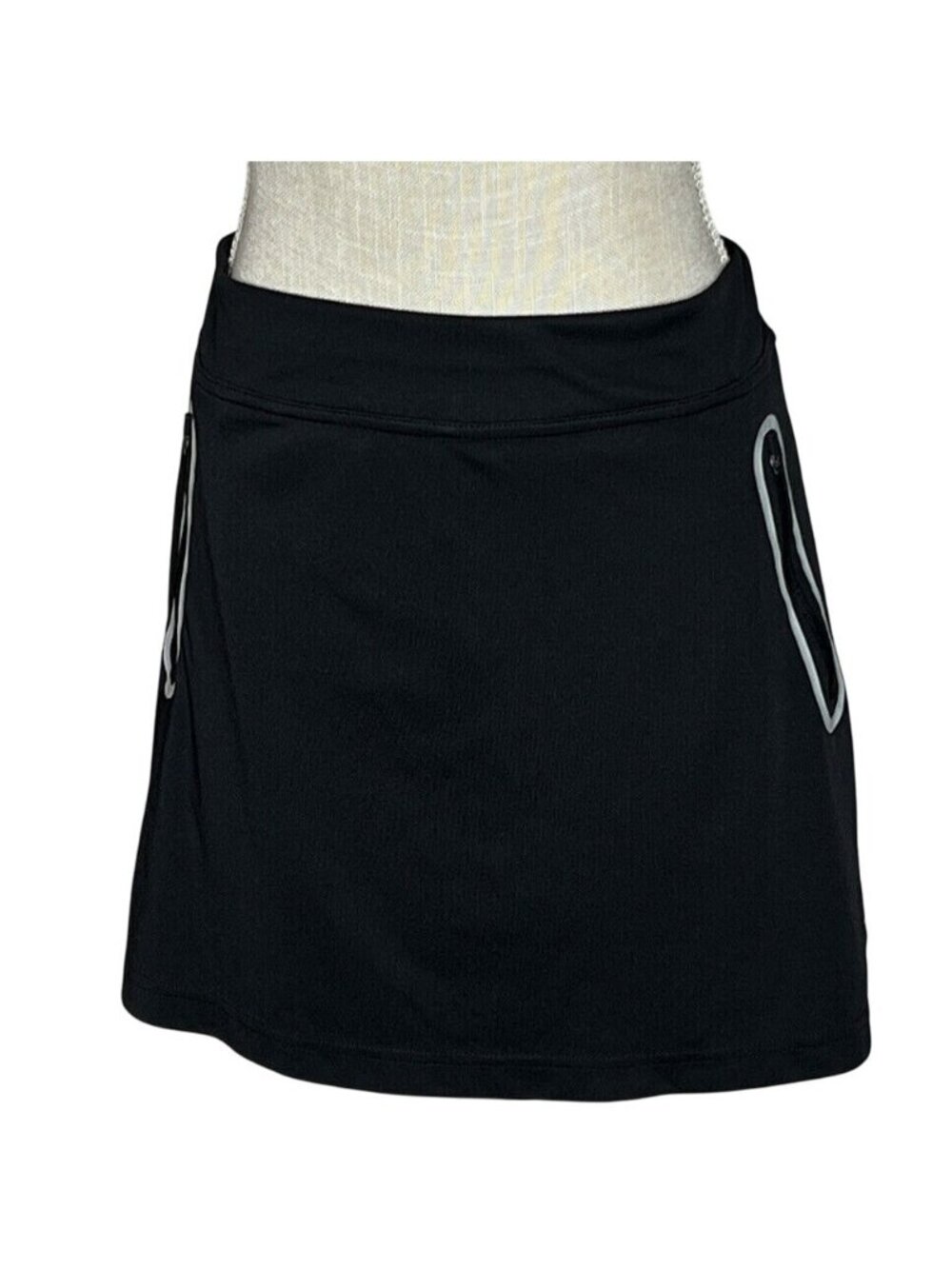 Callaway Opti Black Athletic Skort With Zipper Pockets Size L